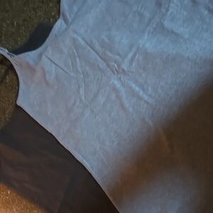 Gray & Light Gray Heathered Tank Tops